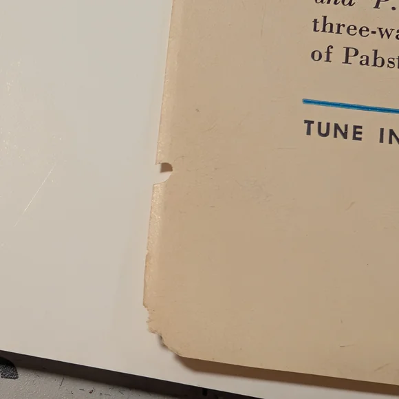 1950 Pabst Blue Ribbon | SOS Magic Scouring Pads - Full Page Color Advert - Picture 3 of 6